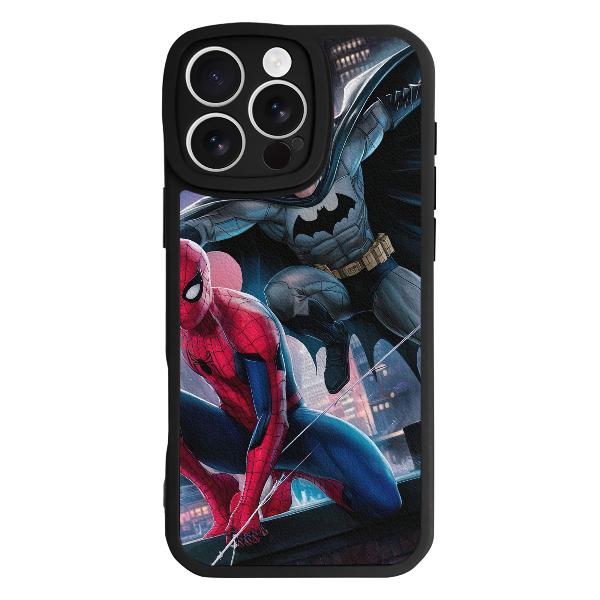 （画像用） Spider Man スパイダーマン 【iPhone 16シリーズ対応】シリコンスマホケース（レザー調） 材質：シリコン